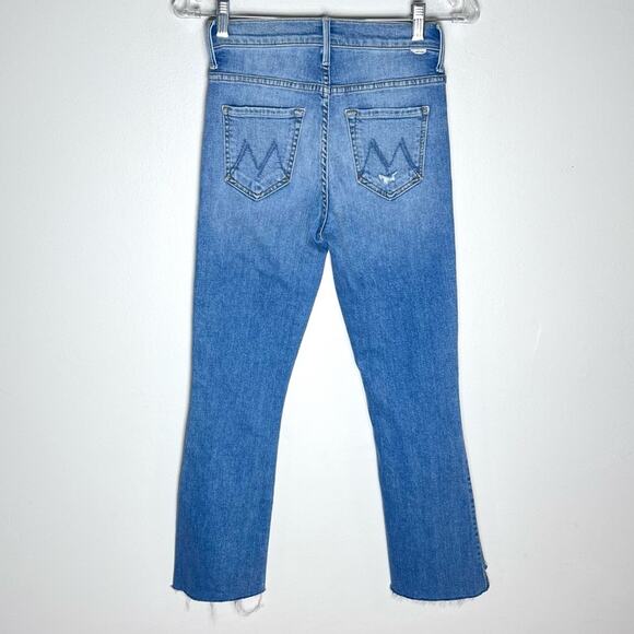 Mother The Insider  Crop Step Fray Jeans Thrilling Shots Sz 25 - Picture 8 of 9